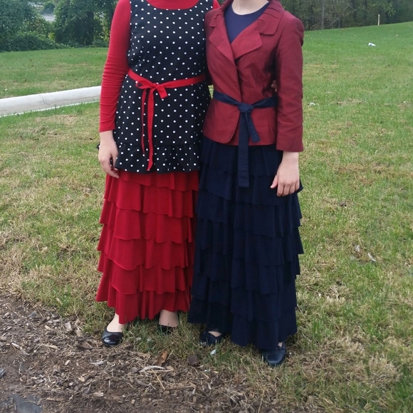 Brown ruffled skirt - Picture 4 of 5